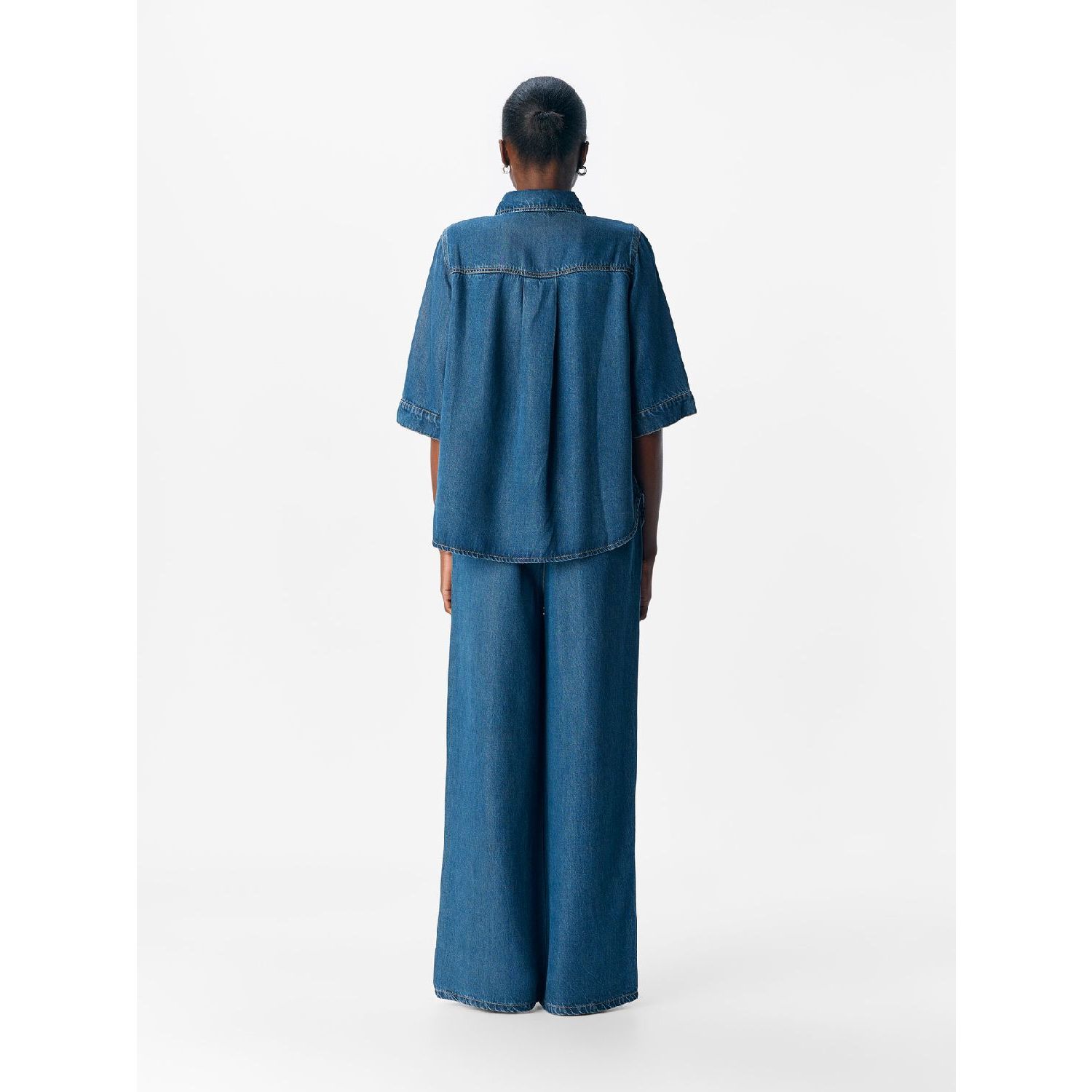 OBJFRAME 2/4 RE DENIM DRESS NOOS Light Blue Denim