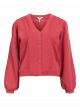 Object objulla knit l/s re cardigan slate rose