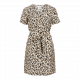 Object objkarina s/s short dress sandshell leopard