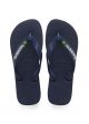 Havaianas brasil logo slipper navy blue