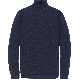 Cast Iron roll neck cotton heather plated dr blues