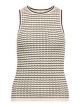 Object objester pattern tank top sandshell