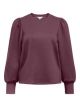 Object objandrea re l/s o-neck top noos mauve wine