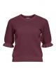 Object objfrima s/s re knit top mauve wine