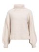 Object objkimia l/s lo knit pullover white sand