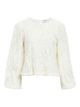 Object objlucie l/s re o-neck top noos white sand
