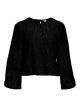 Object objlucie l/s re o-neck top noos black