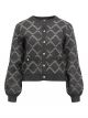 Object objpiluna l/s re knit cardigan dgm cloud
