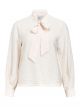 Object objjacira l/s re bow shirt white sand