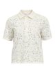 Object objbianca s/s lo polo top noos white sand