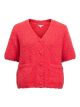 Object objsaggia v-neck knit cardigan poinsettia