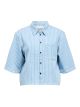 Object objsanni 2/4 denim shirt light blue denim