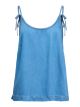 Object objframe singlet denim top light blue denim