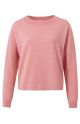 Yaya batwing sweater with front seam vintage pink