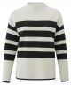 Yaya stripe sweater l/s black dessin