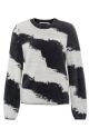 Yaya l/s fur sweater phantom dessin