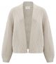 Yaya open cardigan l/s pure chasmere brown