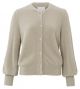 Yaya fluffy cardigan l/s cashmere brown