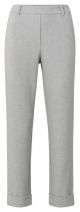 Yaya soft pantalon straight leg grey melange