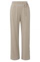 YAYA jersey wide leg trousers with slit teak green