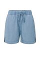 YAYA chambray short with elastic waist chambrey