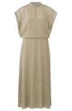 YAYA printed high neck dress cap sleeve green