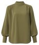 Yaya high neck top olive green