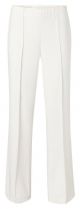 Yaya relaxed trousers wide legs pintuck white sand