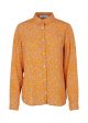 Modström corinna print shirt vibrant orange