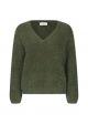 Modstrom floriaMD v-neck knit trui deep pine