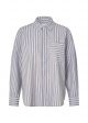 Modstrom millemd shirt blue bell stripe