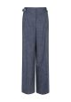 Aaiko nore buttons denim vis trousers nightblue