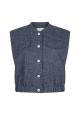 Aaiko olivia denim vis gilet nightblue