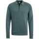 Cast iron long sleeve polo slim fit trooper