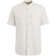 Cast Iron s/s shirt cotton linen blend snow white