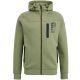 Pme legend zip jacket interlock sweat oil green