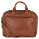 Legend colin leren laptop tas tan