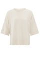 YAYA Oversized fine knitted t-shirt nature melange