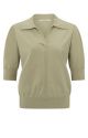 YAYA Knitted polo soft green