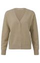 Yaya l/s cardigan with hidden buttons beige