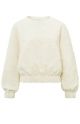 Yaya structured sweatshirt ivory white