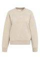 YAYA Sweater van stevige stof oxford tan brown