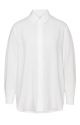 Yaya woven l/s blouse with buttons pure white