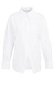 YAYA Poplin blouse met splitdetail pure white