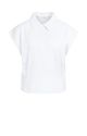 YAYA Jersey blouse with darts pure white