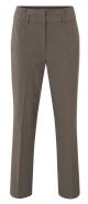 YAYA Broek met dubbele tailleband dark taupe grey 