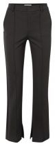 Yaya jersey flare trousers with slit bristol black