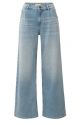 YAYA Wide-leg denim trousers light blue denim