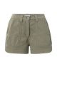 YAYA woven cargo short elastic waistband army gree