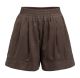 YAYA Short met hoge taille aubergine purple